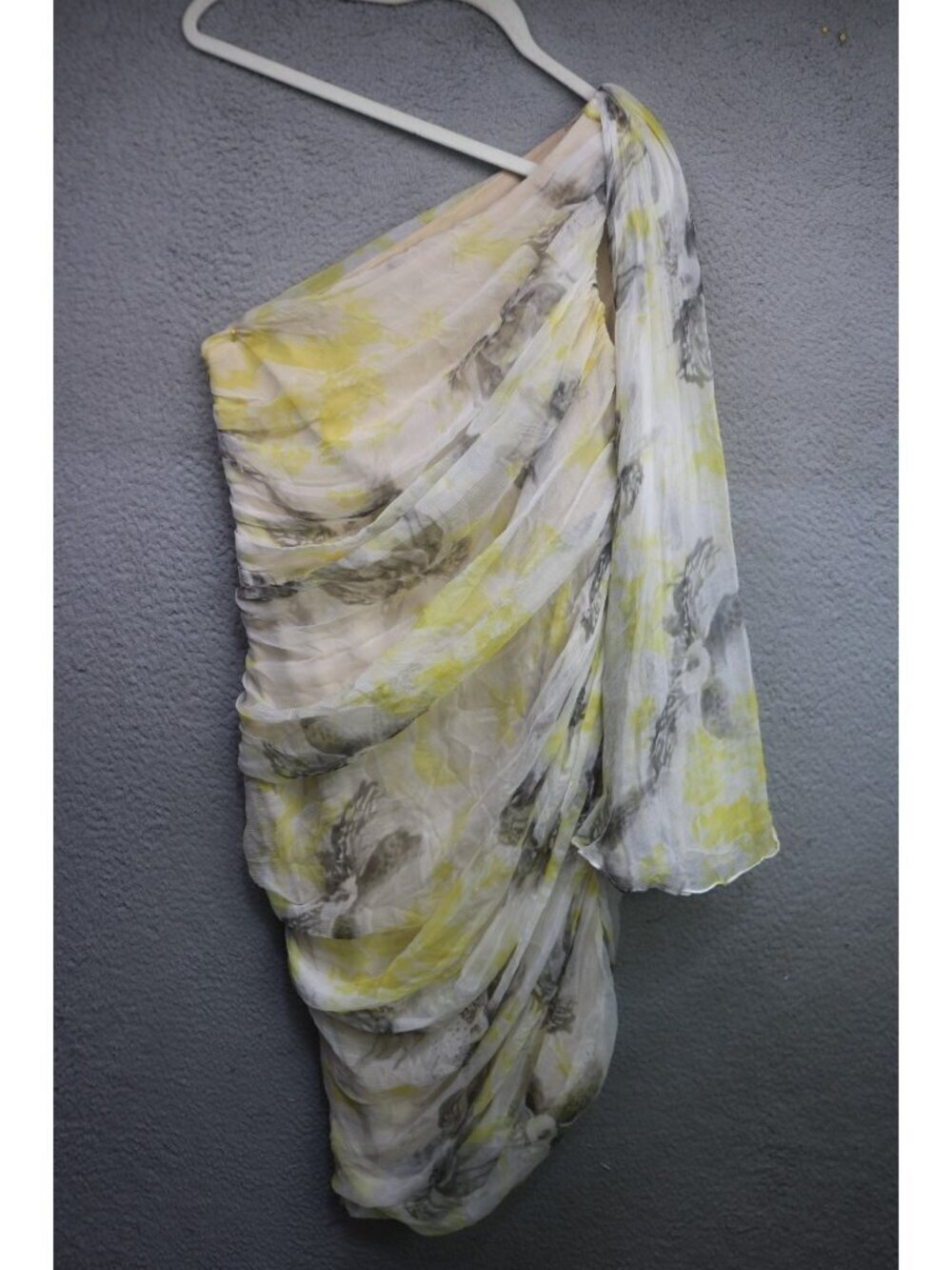 Tadashi Shoji 100% Silk Strapless Chiffon Dress-Size 8-Ruffle-Luxury-Summer